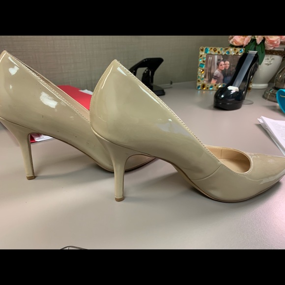 Nine West nude pumps sz 10 - Picture 6 of 7